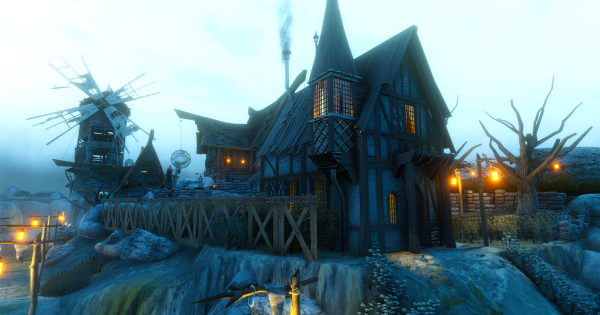 Fantasy village game asset